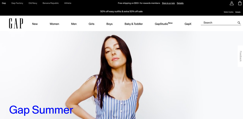 магазин одежды GAP