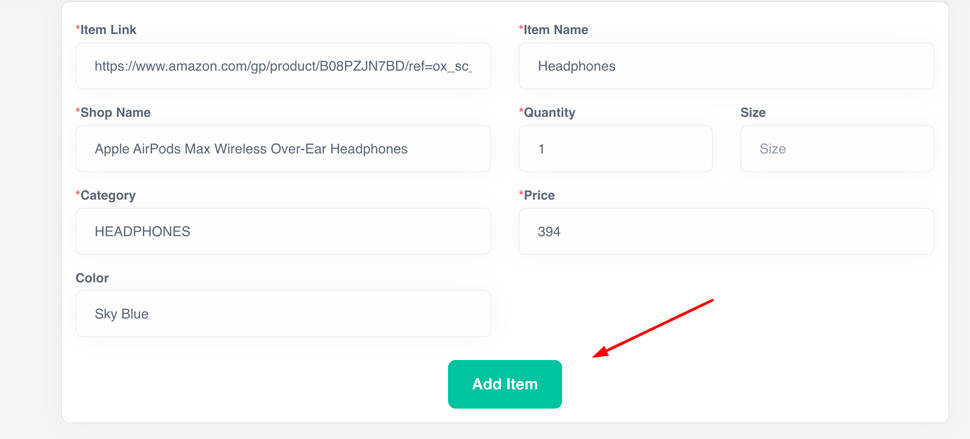 filling in characteristics