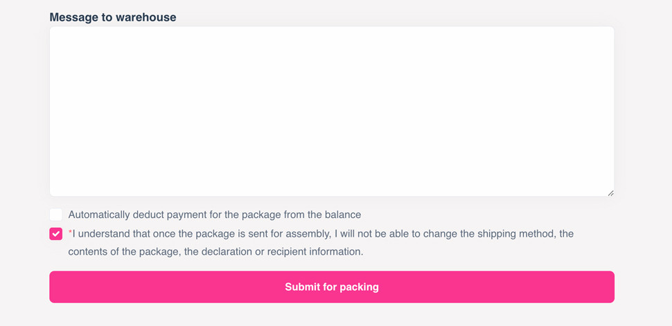 starting package assembly